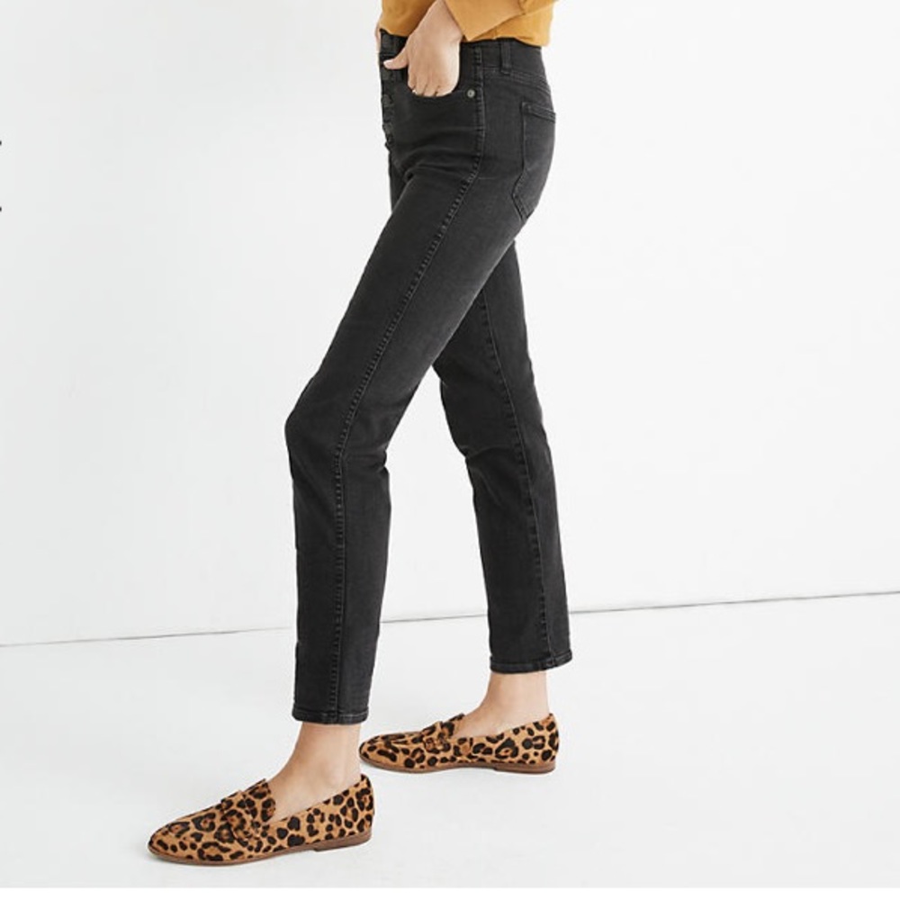 Stovepipe Madewell Button Up Jeans Lunar Wash 29